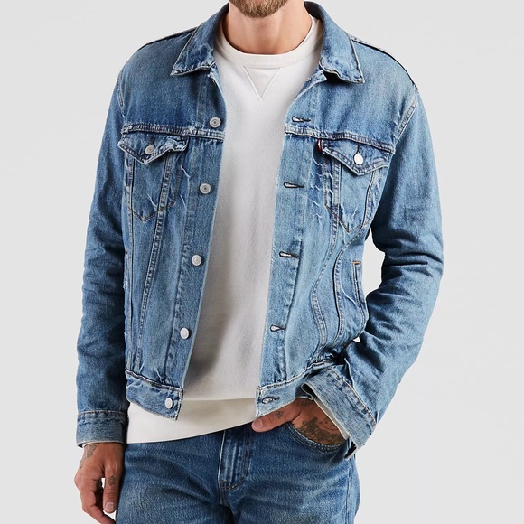 Levi’s Size Medium Denim Trucker Jean Jacket - Picture 1 of 16